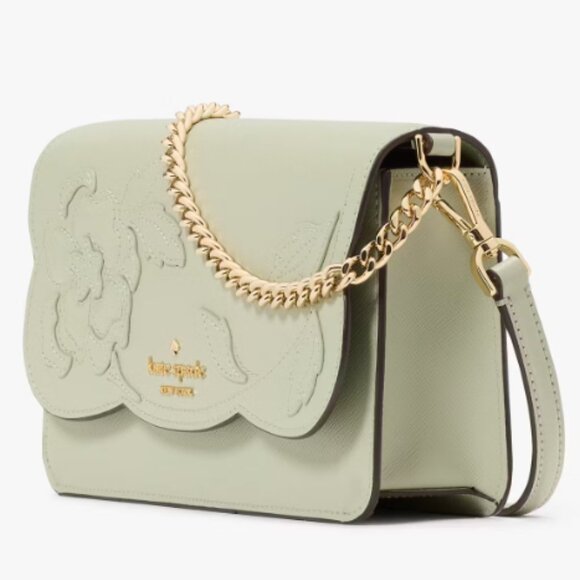 Kate Spade Green Crossbody Bag with Gold Chain - Picture 3 of 5